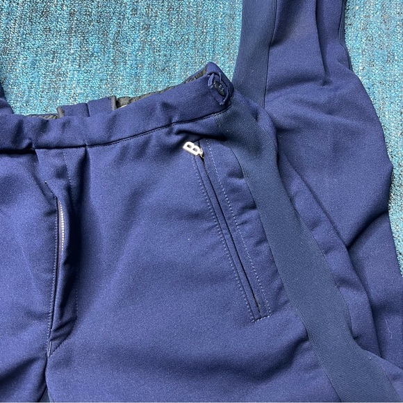 Vintage Bogner West Germany Wool Blend Olympic Stirrup Ski Pants in Navy Blue - Picture 2 of 11